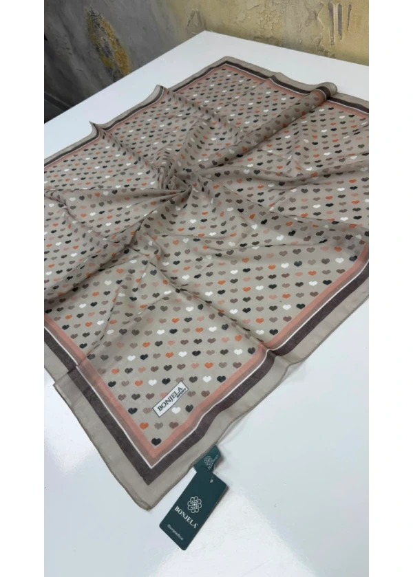 Bonjela Kalp Soft Pamuk Eşarp