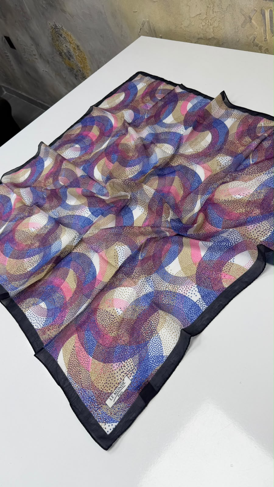 Le Monde Paris Floral Soft Pamuk Eşarp