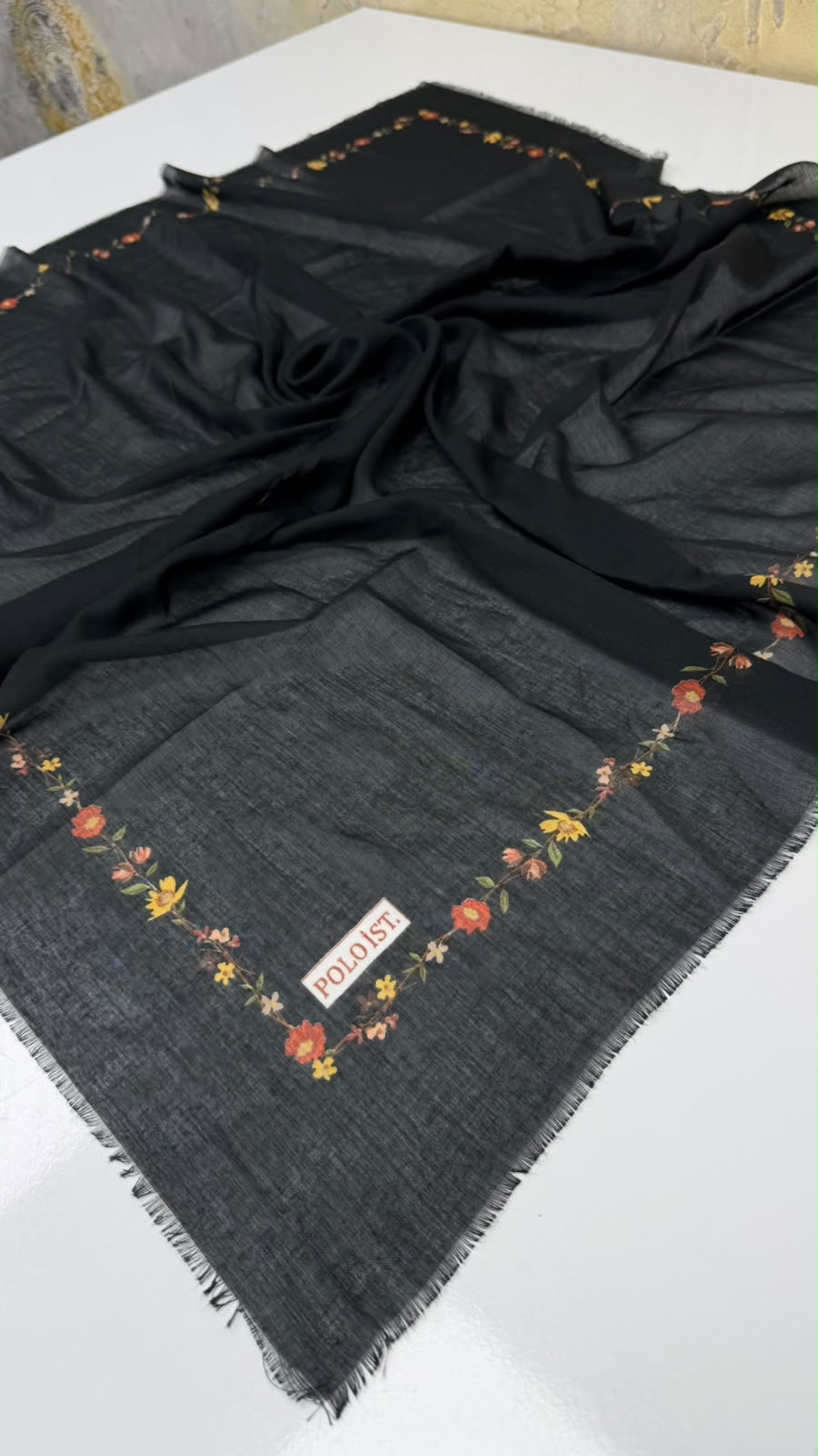 Polo İst Empirme Cotton Eşarp Yazma