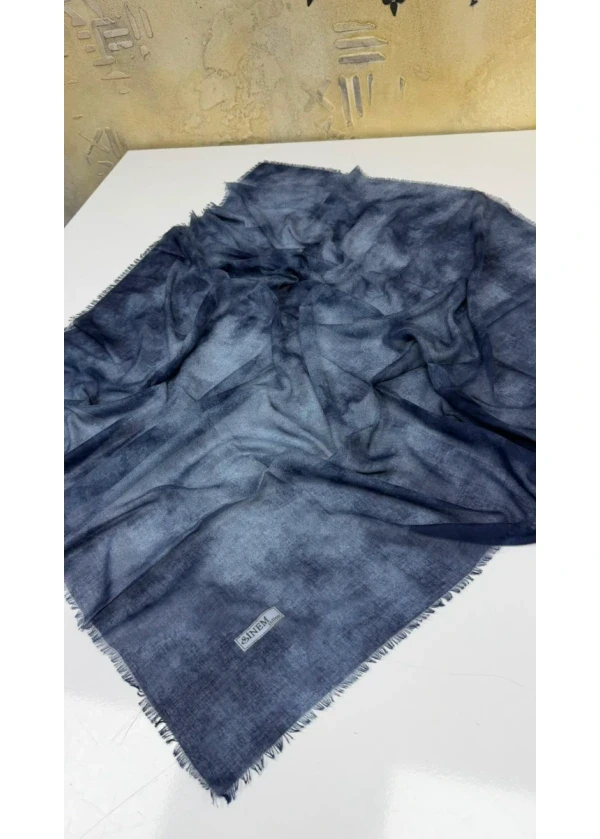 Sinem Buğulu Desen Empirme Cotton Eşarp Yazma
