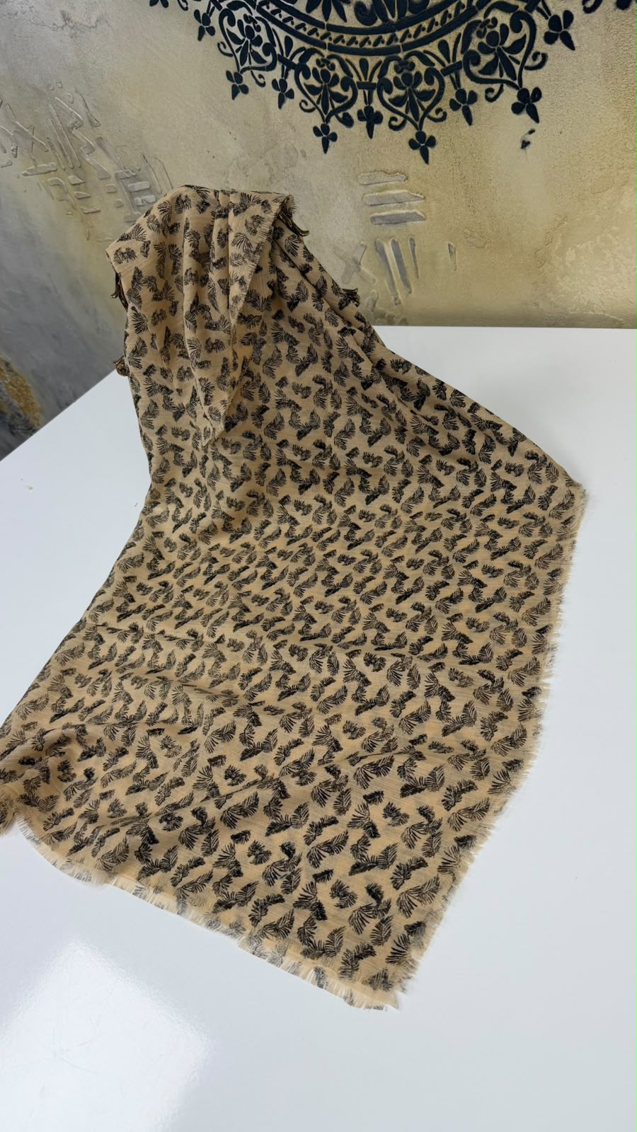 Kampanyalı Pamuk Flamlı Eşarp Yazma