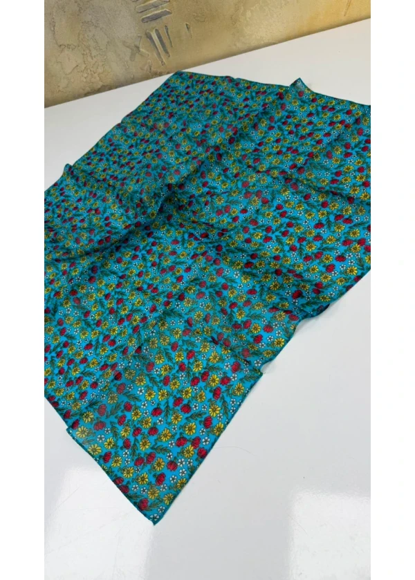 Organik Gelincik Pamuk Yazma 90cm